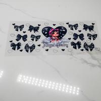 Black Bows Coquette angel baby wrap