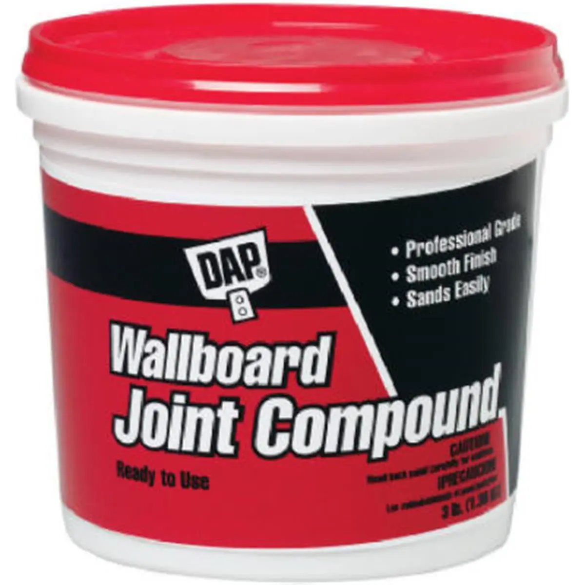 DAP 10114 Lightweight Wallboard Joint Compound, 10.9 lbs, 6.8 l x 6.8 w x 7.3 h in - Pack of 4