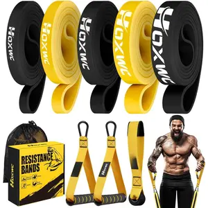 Resistance Bands, Heavy Duty Pull Up Resistance Band with Door Anchor, Handles, Exercise Bands for Working Out Men&Women, Ideal for Pull Up,  , Physical , and  Workouts