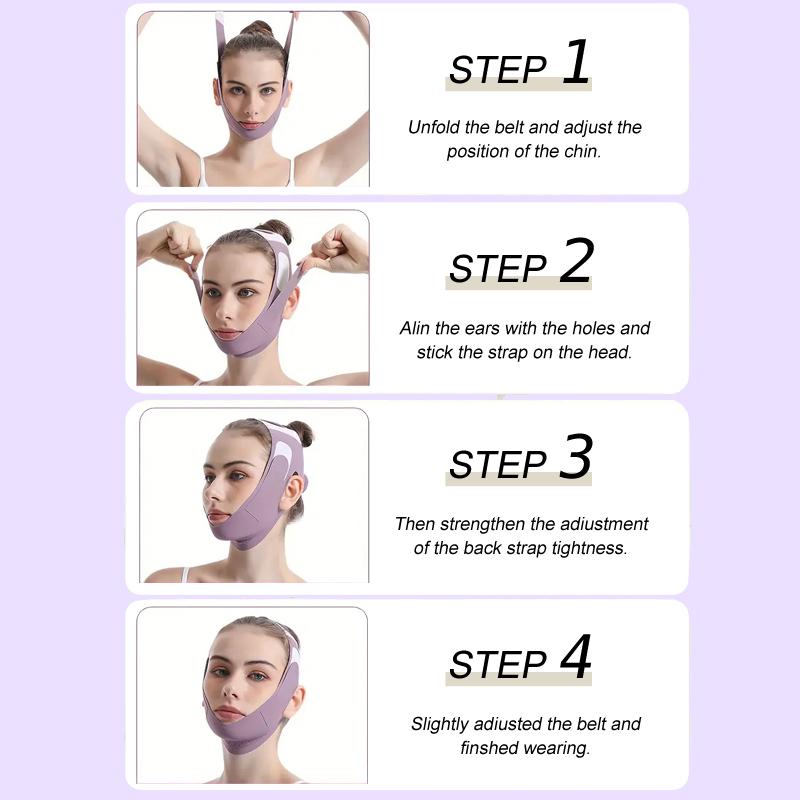 1PCS Summer V Line Face Lifting Strap, Neck Lift Jaw Tightening Exerciser, Face Lift Tape Remover, Jaw Line Sculptor Eliminator, Mask Shaper for Jawline,  Chin Strap for Sleeping, Double Chin Reducer for Women