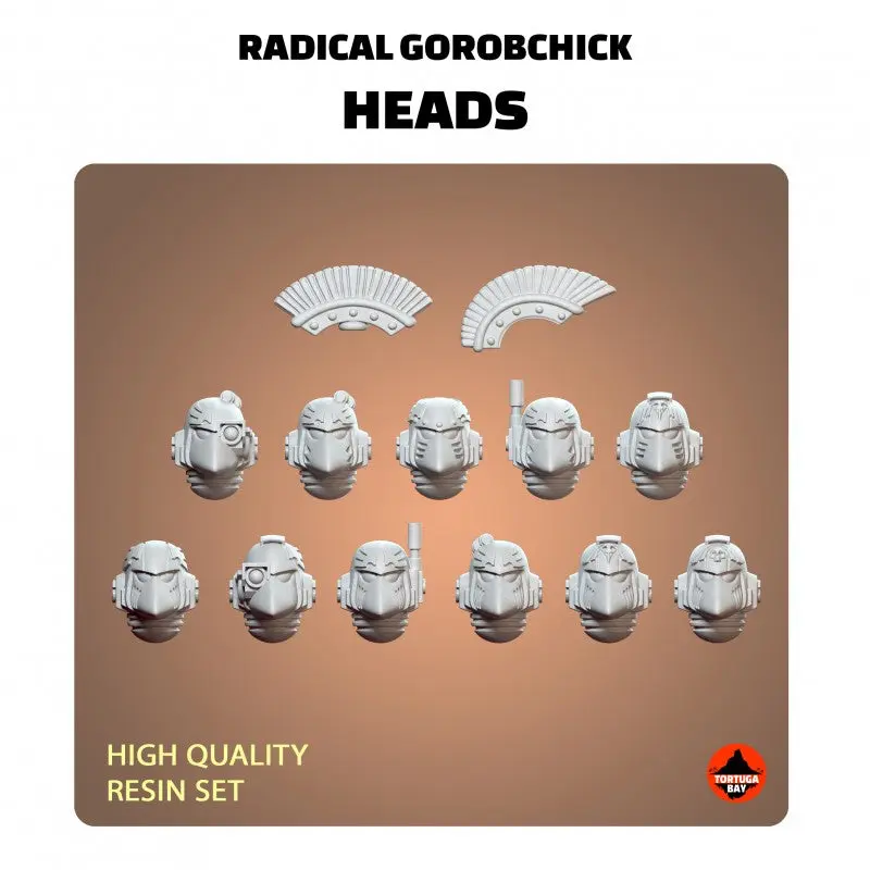 M6 Raven Helmets | Galaxy Marines Bits (11) - MKVI Battle Brothers - Tortugabay - 3d Printed Mini Marines