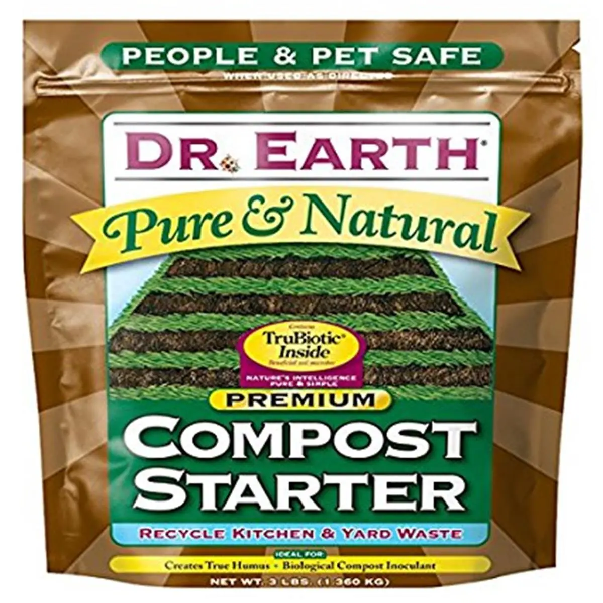 Dr. Earth Organic Compost Starter (3 lbs Superior Blend) – Alfalfa Meal, Beneficial Microbes, Seaweed Extract & Plant-Safe Activators for Garden Improvement, Plant-Safe Soil Activators