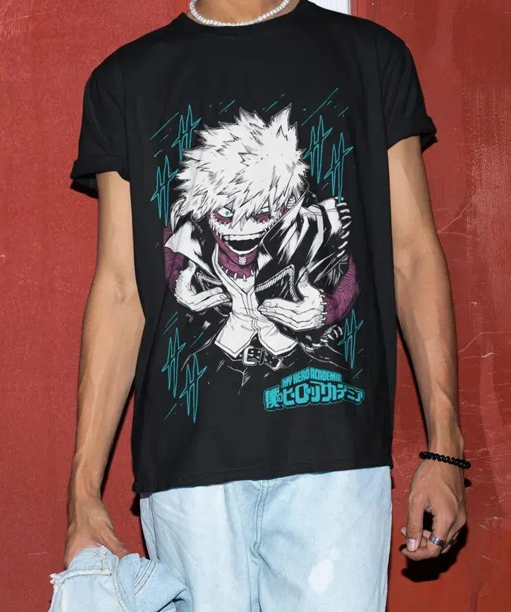 Anime Dabi Toya Todoroki Anime Ku No Hero Academia Black T Shirt