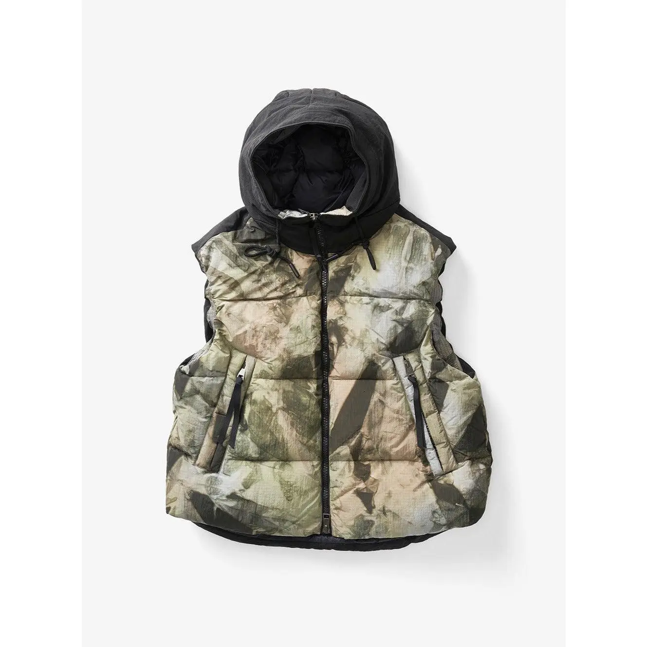 M Hooded Down Vest - Rekall Tie