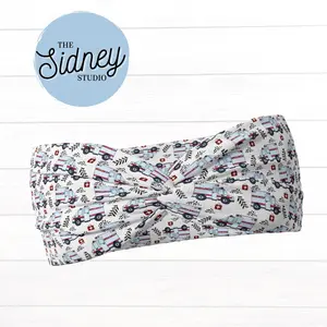 The Sidney Studio EMT/Paramedic Ambulance Headband Wide Twist Headband for Women Soft Double Brushed Polyester Stylish Practical Hair Accessories