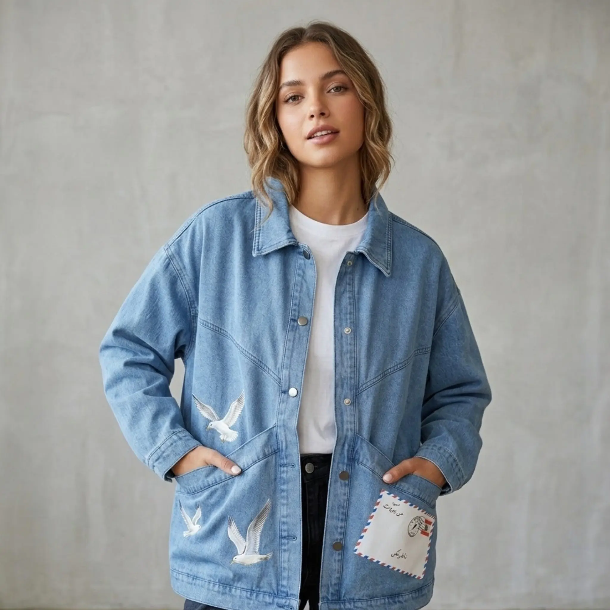 TJ Blush Denim Jacket