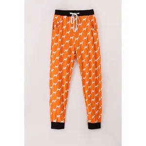 Orange Tennessee bamboo mom pants