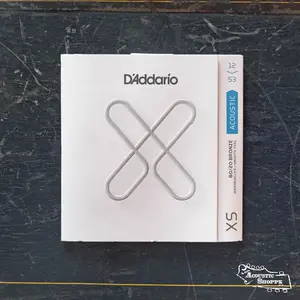 D'Addario XSABR1253 XS 80/20 Bronze Coated Acoustic Guitar Strings 12-53 Light