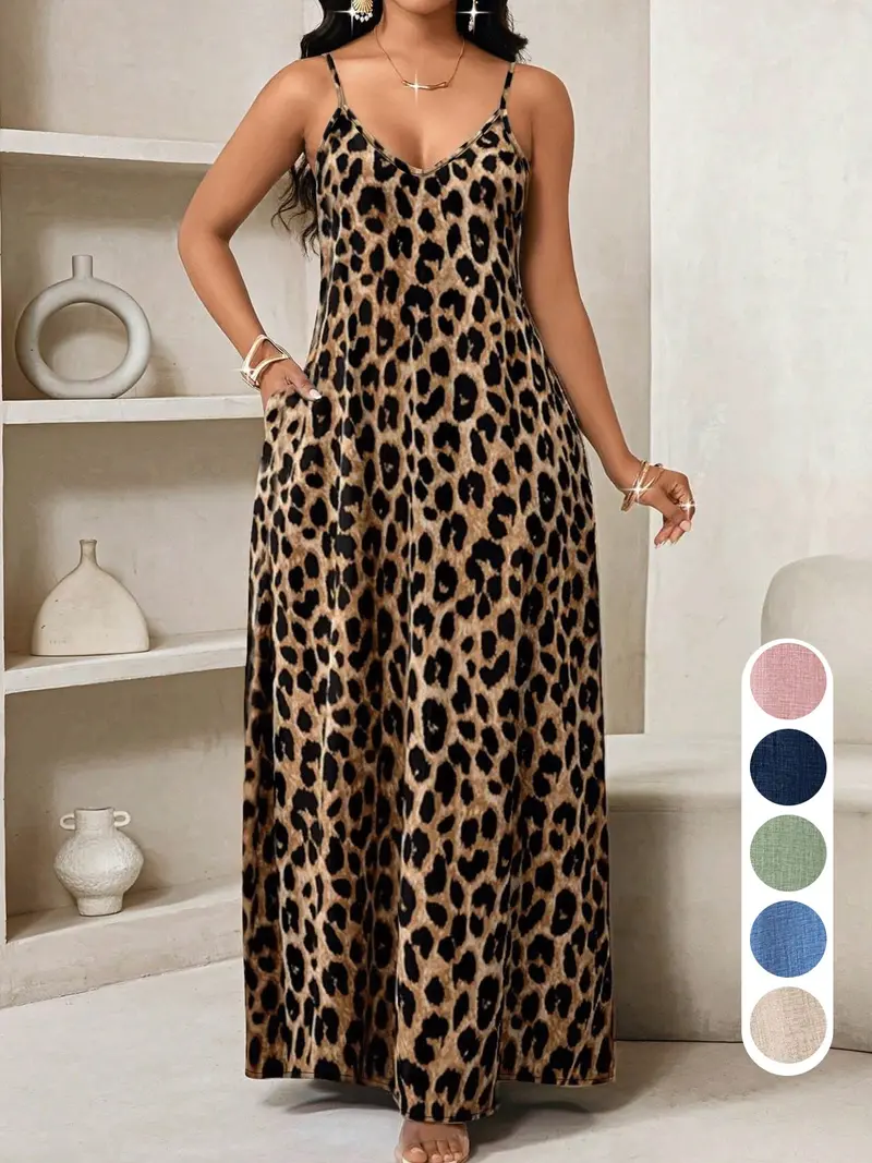 chinese dress ladies Leopard Kaftan Dress, Animal Print kaftan dress by Nuichan