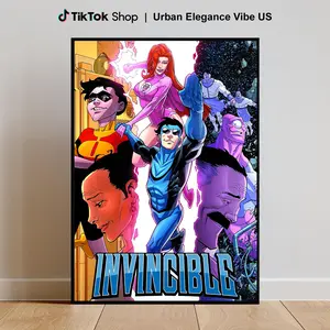 Invincible Unframed Poster Premium Quality Print Ideal for Living Room Wall to Showcase Your Fandom and Add a Bold Modern Accent