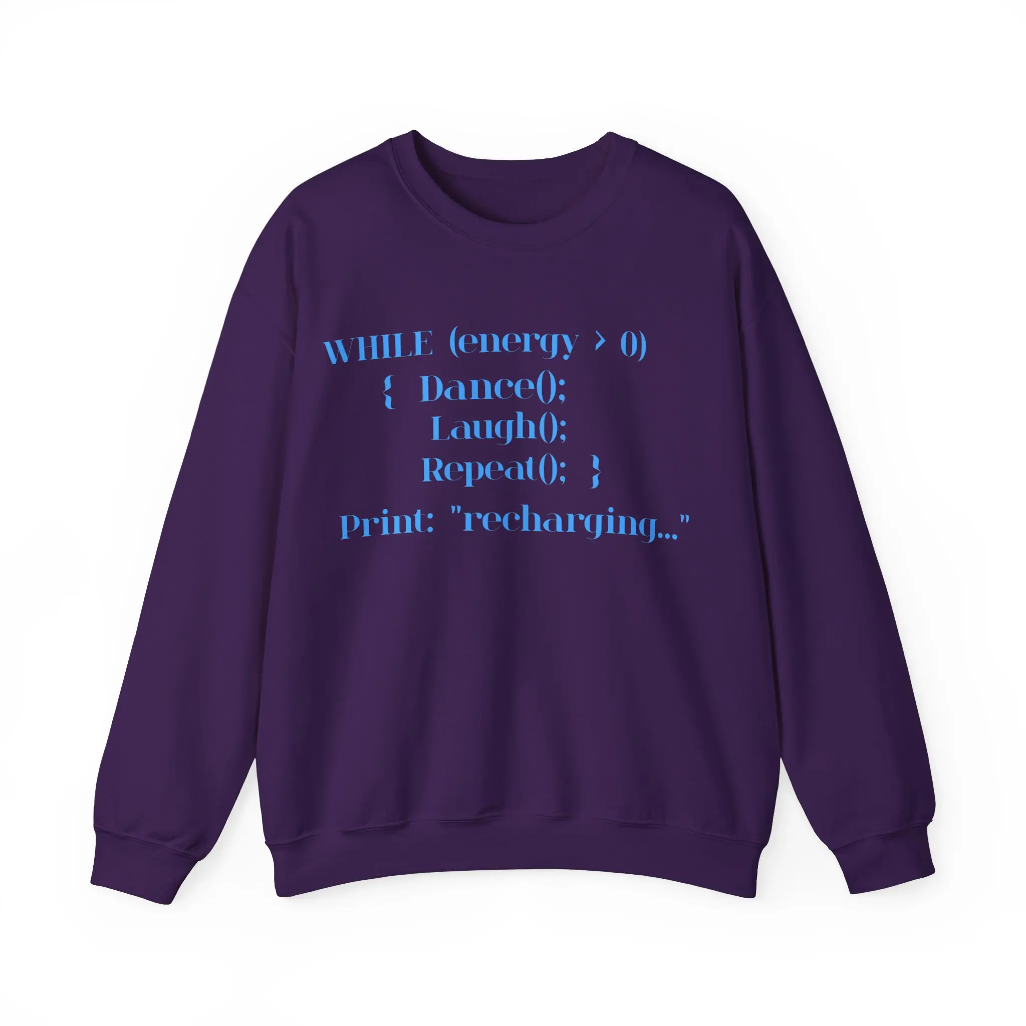 Dance and Recharge Unisex Sweatshirt, Energy Boosting Jumper, Inspirational Crewneck Top, Positive Vibes Pullover, Motivational Sweater