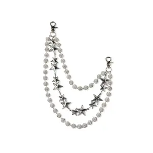 Starball Silver Wallet Chain