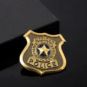 Zootopia Zootropolis Metal Badge Brooch Judy Hopps Police Pin for Women Men Lapel Pin Jewelry