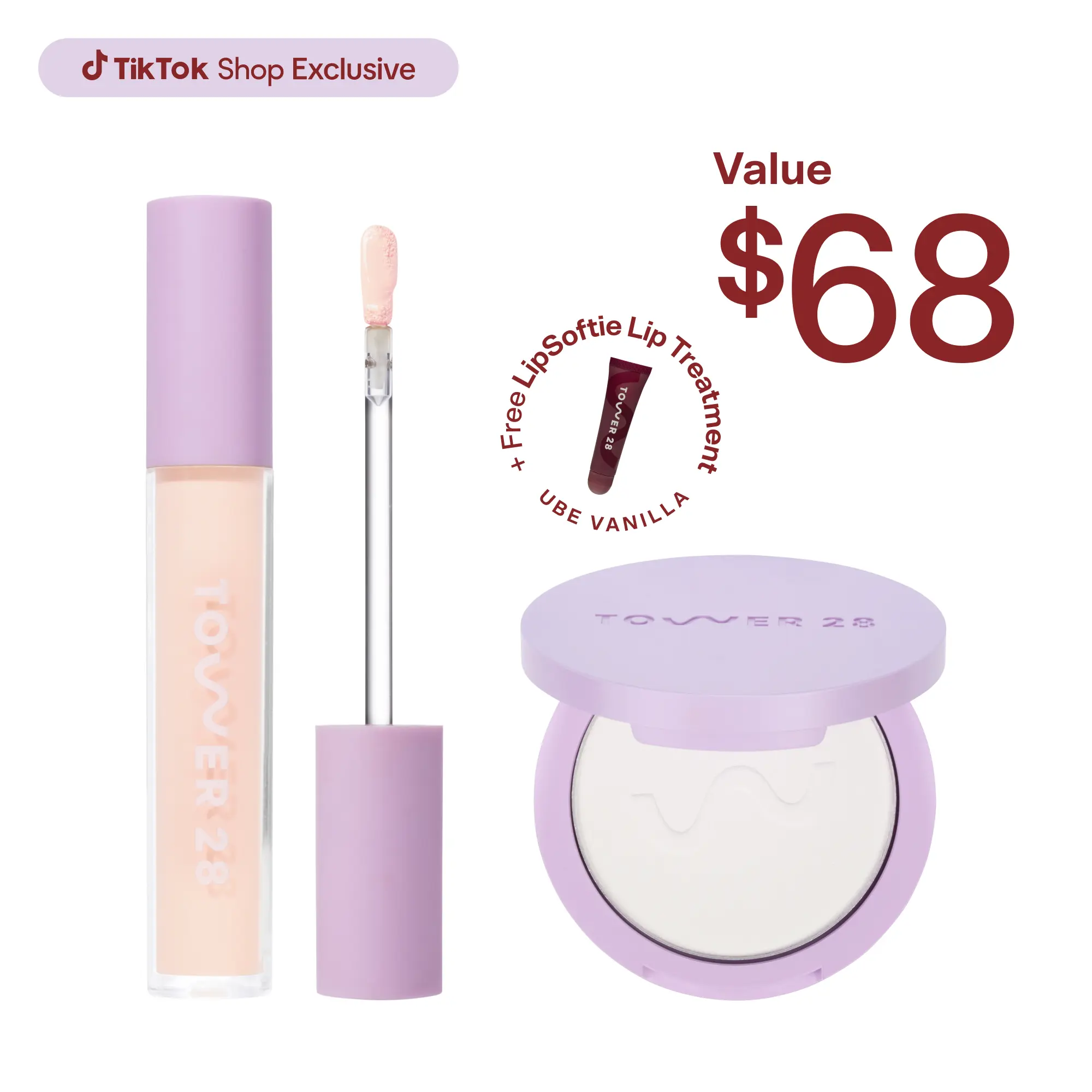 Tower 28 Swipe and Set Bundle - Swipe Serum Concealer & GetSet Pressed Powder - Hydrating & Concealing Makeup Set Tower 28 Swipe and Set Bundle - Swipe Serum Concealer & GetSet Pressed Powder - Hydrating & Concealing Makeup Set