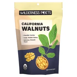 Wilderness Poets Organic California Walnuts, 8 oz (226 g)