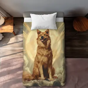 MWW C1DCTXLWPX9YBK Mans Best Angel White Twin Size Extra Long Duvet Cover - Home Decor Essential
