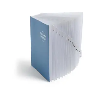 Expandable Office Desk File Sorter, Office Supplies, Alphabetic (A-Z) Desk Organizer, 20 Indexing Dividers, Laminated Tabs, Letter Size, Dark Blue, Office Desk Accessories (89282)