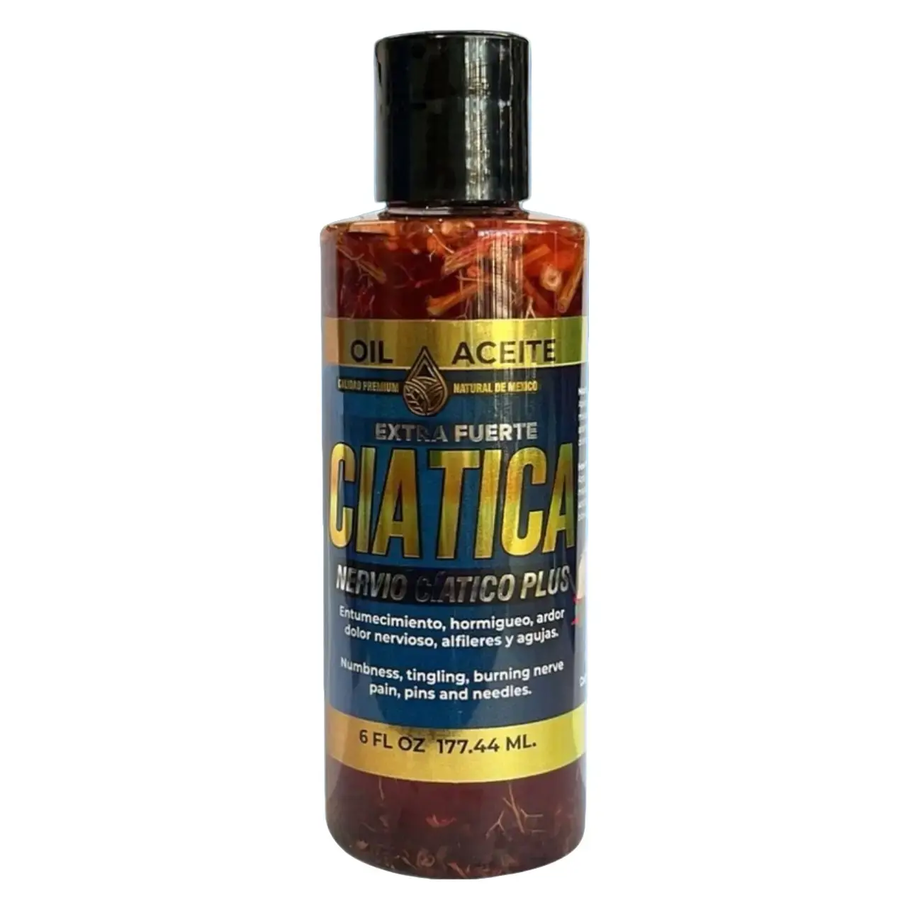 Aceite Extra Fuerte para el Nervio Ciático 6 oz, Natural de Mexico Oil Body Care Comfort