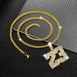 Fashionable Dragon Bone Necklace with Number 23 Pendant, Suitable for Men and Women, Suitable for All Seasons, Suitable for Daily Matching, The First Choice for Daily Wear and Gift Giving