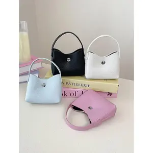 2026 New Mini Cute PU Leather Bucket Bag, Fashion Keychain Small Accessories Purse, Ideal Gift for Women’s Sports & Outdoor Use