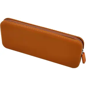 Pencil Case,    Bag, Pencil Bag, Multifunctional Pencil Case Aesthetic, Zipper Storage Bag(Brown)