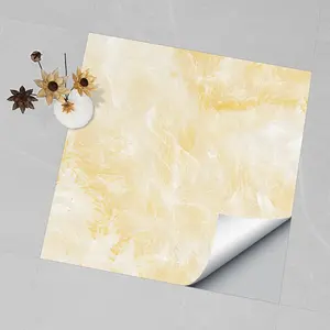 DLSF Square Marble Tile Stickers | PVC Crystal Film | Classic Checkerboard Pattern in Colorful Styles | Waterproof & Oil-Resistant | Suitable for Kitchen, Bathroom, Floor, Ceiling, Tiles or Old Wood | Home Decoration (4PCS/8PCS/12PCS per Box)