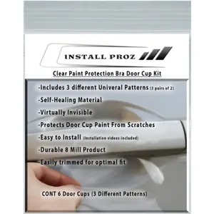 Self-Healing Clear Paint Protection Film (6pc Universal Door Cup Kit)