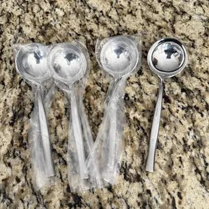 【AREL】6/10 PCs Stainless Steel Soup Spoon Set