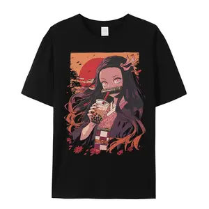Nezuko Unisex Cotton Tee, Anime T-Shirt, Japanese Pop Culture Apparel, Gift for Friends 25723