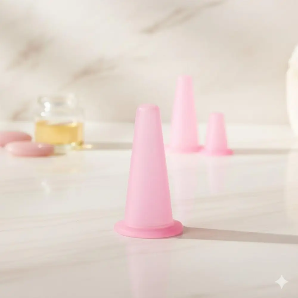 Mini Silicone Cupping Set for Face Neck Back Eye Massage, Soft Negative Pressure Suction Cups, Portable Multi-Area Care Tool to Relieve Muscle Fatigue and Boost Circulation, Home Use Daily Recovery Essential.