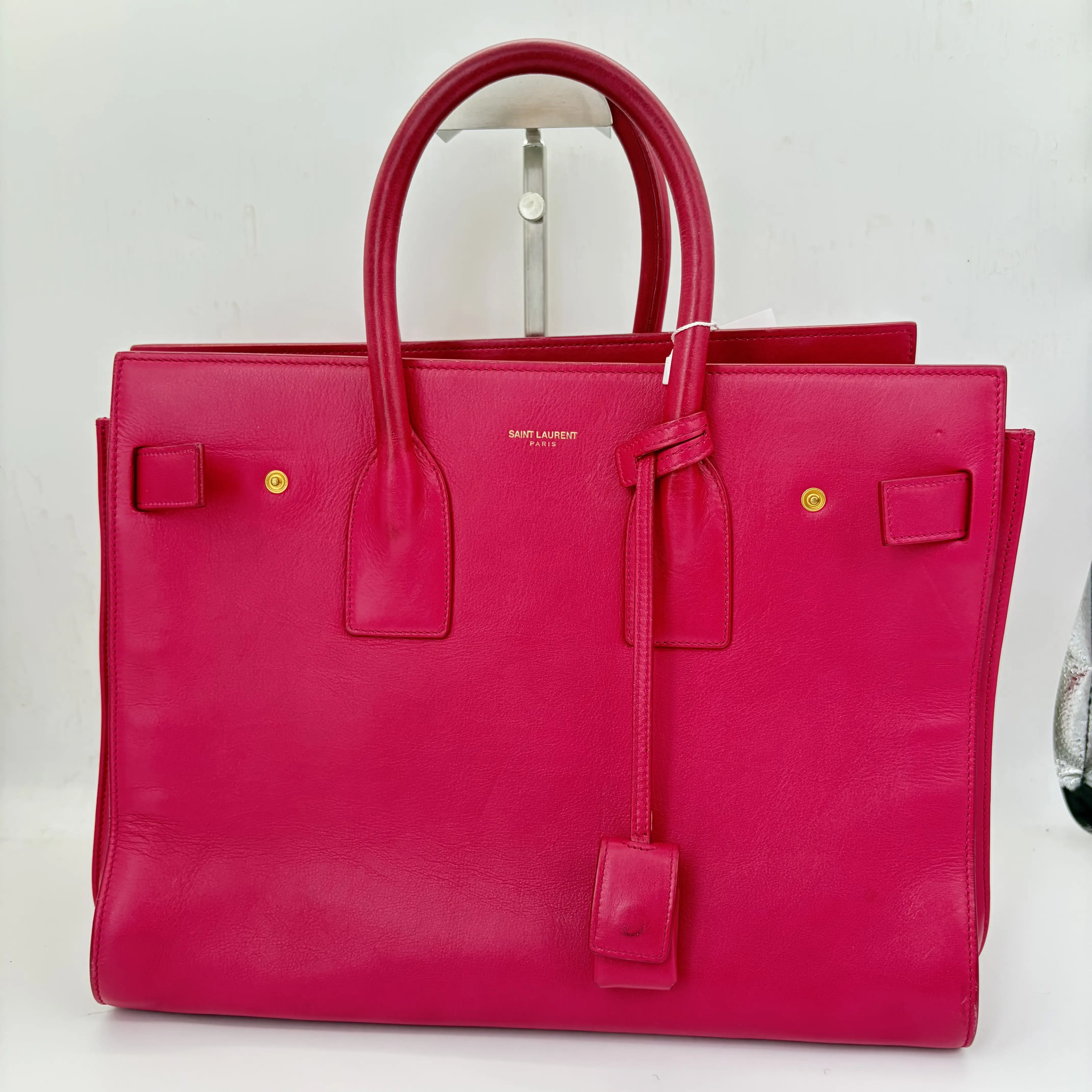 Pre-owned Yves Saint Laurent Saint Laurent Sac de Jour Accordion Briefcase (Red)