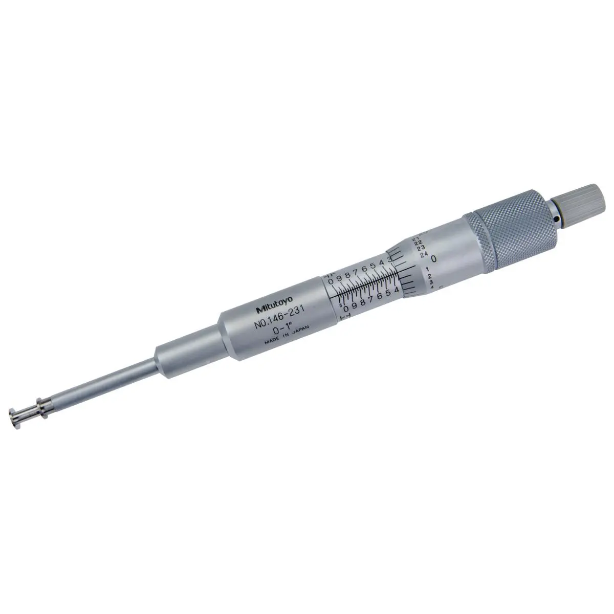 Mitutoyo 146-231 Flange Groove Micrometer, 0-1 in. Measurement Range, High-Quality Tool for Office & School Supplies