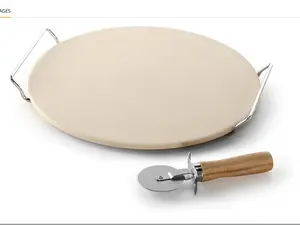 Nordic Ware, Tan Pizza Stone Set, 13 inch diameter