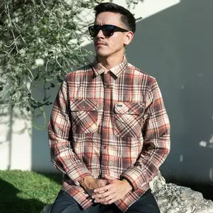 Gunthers Co Men's Classic Brushed Warmth Plaid Cotton Long-Sleeve Birch Flannel Shirt - Casual Comfy Shirt, Cold Weather Menswear Essential, Sturdy Hem