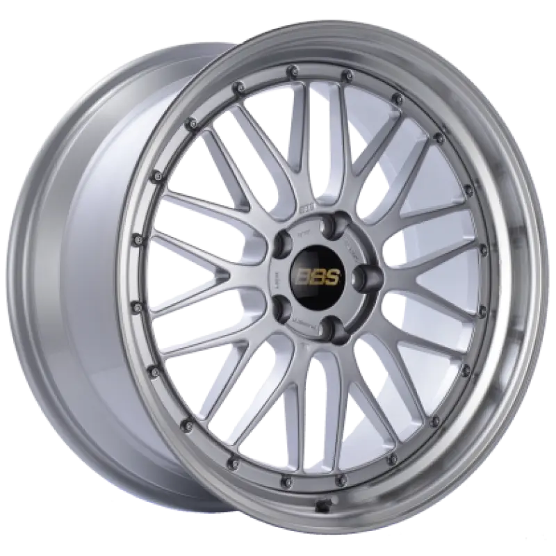 BBS LM 21x9 5x112 ET22 Diamond Silver Center / Diamond Cut Lip Wheel -82mm PFS/Clip Required