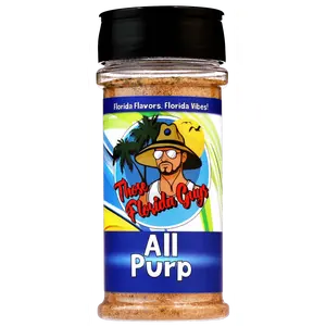Those Florida Guys All-Purp BBQ Rub | Florida-Style Sweet Heat | Great on Brisket, Steak, Chicken, Veggies, Seafood, Ribs & Pork | Seasoning & Spice Dry Rub For Smoking & Grilling | 8.5 oz. Shaker Bottle | Gluten-Free, Low-Sodium, MSG-Free, Dairy-Free