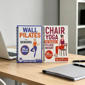 Senior Home Fitness Guide Set, Wall Pilates + Chair Yoga, Easy Fat Burning and Body Shaping, Perfect for Middle Aged and Elderly
