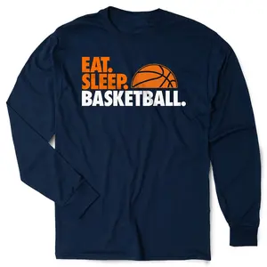 Basketball Tshirt Long Sleeve - Eat. Sleep. Basketball
