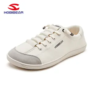 HOBIBEAR Barefoot Minimalist Shoes Womens Mens | Zero Drop | Wide Width Canvas Slip-on Shoes Suitable Wide Feet Casual Daily Walking