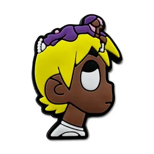 Yellow Hair Shoe Charm