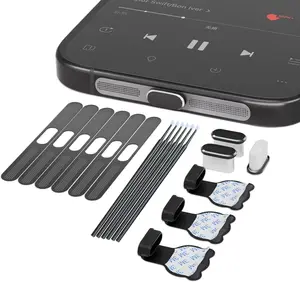 12 count Anti Dust Plugs Kit,  Anti Lost USB C  Port Cover, Phone Speaker Dust Cover, Anti Dust Accessories for  15 16 Pro Max Series &  USB-C Smartphone & Tablets