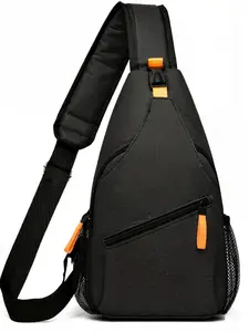 Secure Nylon Sling Bag for Travel, Waterproof Crossbody Chest Pack, Spring 2026 Streetwear Essential, Portable Storage Hack, Must-have.