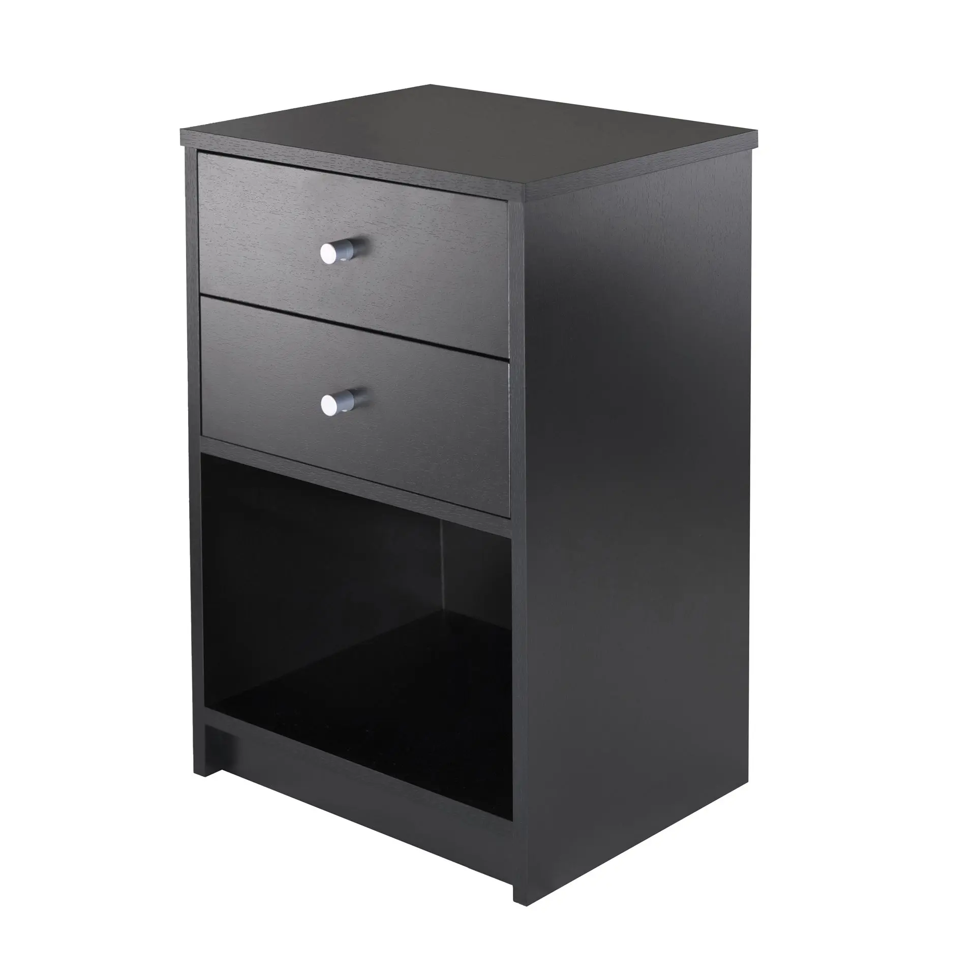 Winsome Ava Accent Table, Nightstand, Black, Composite wood