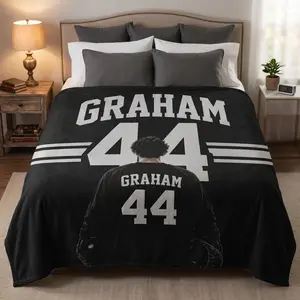 Briar U Inspired Graham 44 Blanket, Cozy Hockey Reader Throw for Couch, Bed & Reading Nook
