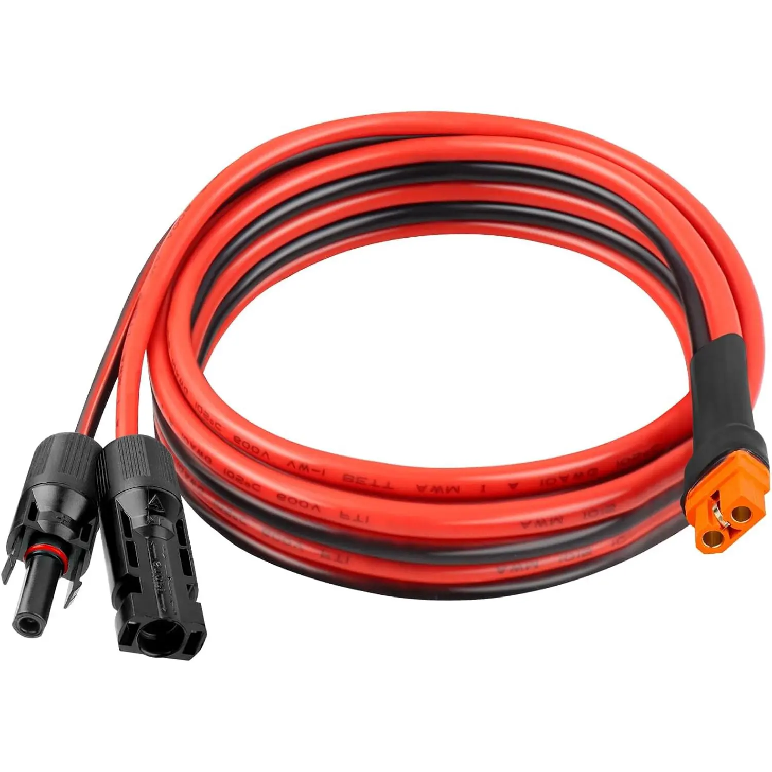 10AWG 10FT to XT60i Extension Cable 3 6 10 35 50 75 100FT Duty Adapter Cable Connector XT60i Wire for Station, Panel, RV, Battery, Renewable energy Applications