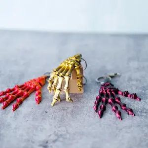 Skeleton Hand Fidget Keychain