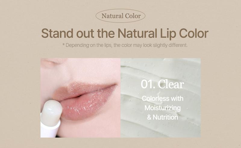 [mixsoon Official Shop] Vegan Melting Lip Balm (Clear) 0.14 oz / 4.1g - Nourishing Lip Balm Stick for Dry Cracked Lips, Korean Skin Care