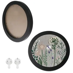 2 count Embroidery Frame  Stitch Frame Round  Embroidery Frame for  Stitch and Artwork Display 9.13" Embroidery Hoops