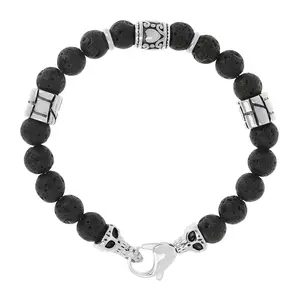 Mistero for Him Black Bead Bracelet