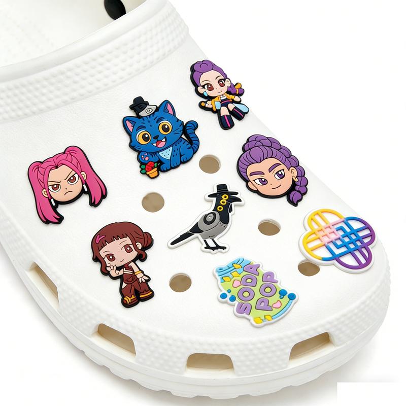 K-Pop Demon Hunters PVC Shoe Charms Set for Boy and Girl Huntrx Accessories Unique Fashion Gift for Fans 18pcs